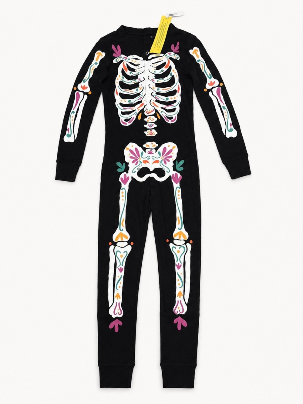 NWT Old Navy Rainbow Bones Skeleton Pajamas Kids 10